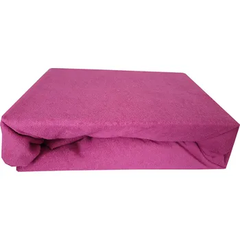 Prostěradlo Dewa Froté prostěradlo s gumičkou rozměr 200 × 220 barva fuchsiová -839