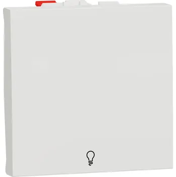 vypínač tlačítko řazení 1/0 "světlo", 2M, Bílé Unica NU320618L