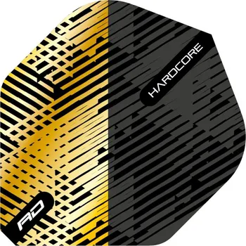 Příslušenství pro šipky Red Dragon Letky Hardcore Premium - Gold & Black Fleck RF6832