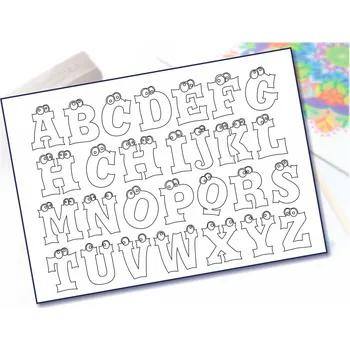 Radost v písku Šablona na pískování abeceda Varianta: A3 (297 × 420 mm)