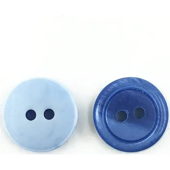 Knoflík GOM66, Knoflík, 14mm, nebeská modř, perleť, 1ks