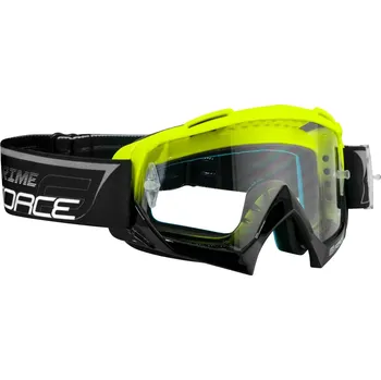 Sluneční brýle brýle FORCE GRIME sjezdové černo-fluo, čiré sklo
