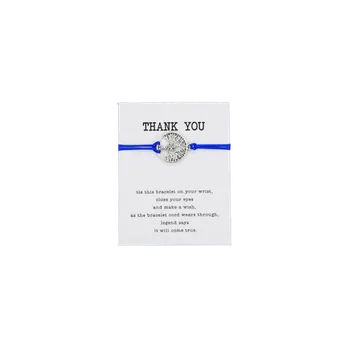 Náramek Kabbalah náramek - Strom života (modrý)