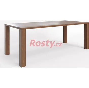 Jídelní stůl BMB STŮL RUBION BEZ LUBU ROVNÉ ROHY DUB PRŮBĚŽNÝ 90 x 140 cm