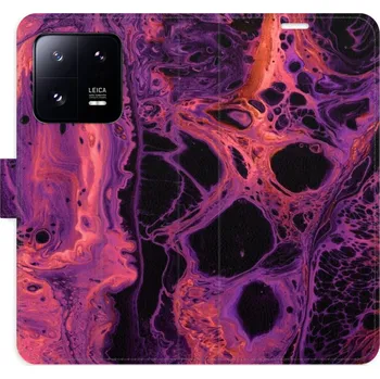 Pouzdro na mobilní telefon Flipové pouzdro iSaprio - Abstract Dark 02 - Xiaomi 13 Pro