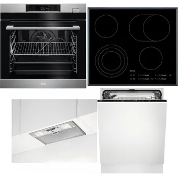 Set domácích spotřebičů AEG BSK782380M + AEG Mastery DirectTouch HK654070FB + AEG DGB3523S + AEG FSK73607Z