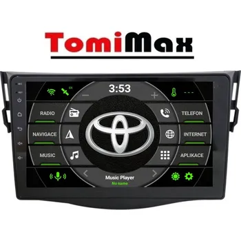 Autorádio TomiMax Toyota RAV Android 14 autorádio s WIFI, GPS, USB, BT HW výbava: 4 Core 2GB+32GB LOW - Model auta: Toyota RAV4 2007-2012, Velikost obrazovky: Dotyková obrazovka: 9"
