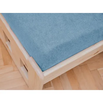 Prostěradlo Froté prostěradlo do dětské postýlky světle modré 60x120 cm 70 x 140 cm