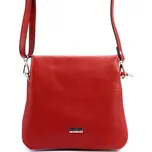 Červená kožená crossbody kabelka (GK95)