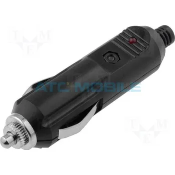 Elektrická vidlice Vidlice zapalovače automobilu (CL) černá (12-24V, 10A) a zpět 5 Kč s ATC Clubem