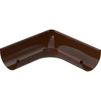 okap BRYZA Roh žlabu vnitřní pozinkovaný Ø 125 mm, Hnědá RAL 8017
