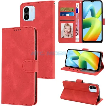 Pouzdro na mobilní telefon Pouzdro Shield4U Xiaomi Redmi A1, A2 Calf Texture červené a zpět 22 Kč s ATC Clubem
