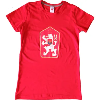 Tričko retro ČSSR dámské červené XL