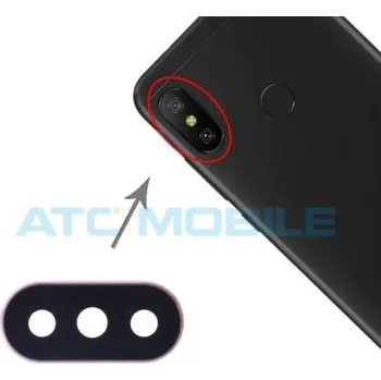 Náhradní kryt pro mobilní telefon Sklíčko kamery Xiaomi Mi A2 Lite, Redmi 6 Pro zlaté (Gold) a zpět 3 Kč s ATC Clubem