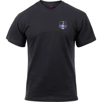 Pánské tričko Triko THIN BLUE LINE US vlajka ČERNÉ M - Není skladem