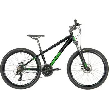 Jízdní kolo Kenzel Shade SF26 Junior Horské kolo 2025, černo-zelené (rám 15")