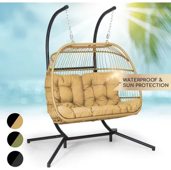 Blumfeldt Biarritz Double, závěsné křeslo, dvoumístné (10040297)