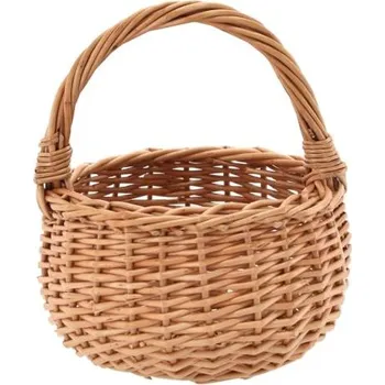Nákupní košík 2energy Proutěný kulatý košík s rukojetí | 15 cm