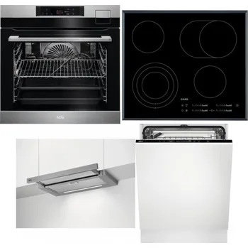 Set domácích spotřebičů AEG BSK792380M + AEG Mastery DirectTouch HK654070FB + AEG DPE5660M + AEG FSK73607Z