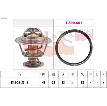 Automobilové těsnění Termostat, chladivo EPS 1.880.724