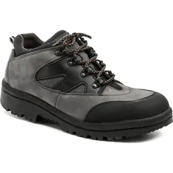 Pánské polobotky Livex 245 šedé pánské nadměrné polobotky EU 51 + DÁREK + Doprava ZDARMA