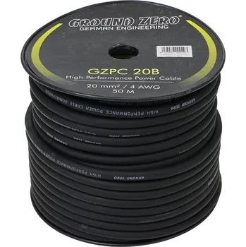 Napájecí kabel Napájecí kabel Ground Zero GZPC 20B (cena za 1 metr)