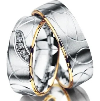 Prsten Nádherné snubní prstýnky z chirurgické oceli OC1110