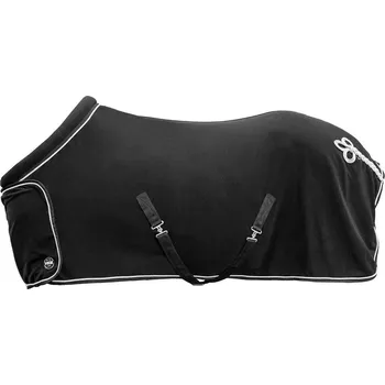 Vybavení pro koně HKM Deka odpocovací HKM, s límcem, černá Délka zad: 145 cm