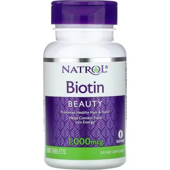 Biotin strong, Maximum Strength, 1000 / 10.000 mcg µg, 100&amp;nbsp;tablet, Natrol 1000 mcg