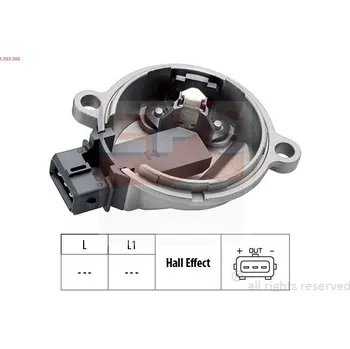 Autoelektrika Snímač, poloha vačkového hřídele EPS 1.953.365