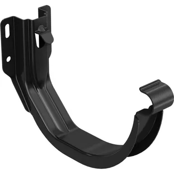 okap BRYZA Hák žlabu římsový/čelní pozinkovaný Ø 125 mm, Černá RAL 9005