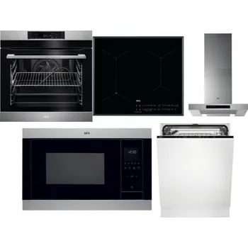 Set domácích spotřebičů AEG BPK742380M + AEG Mastery SenseFry IAE64431FB + AEG Mastery DBB5660HM + AEG Mastery MSB2547D-M + AEG FSK73607Z