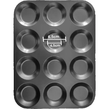 Forma na pečení Forma na 12 ks tartaletek Paderno prům.6,5, v.0,7cm