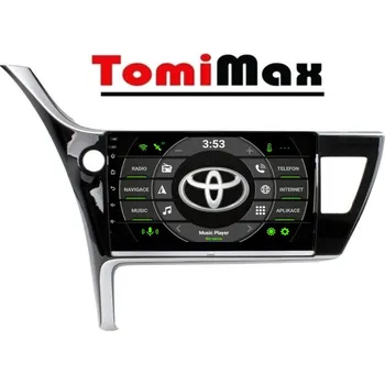 Autorádio TomiMax Toyota Corolla 2016 Android 14 autorádio s WIFI, GPS, USB, BT HW výbava: 8 Core 4GB+32GB PX HIGH - Model auta: Toyota Corolla 2016+, Velikost obrazovky: Dotyková obrazovka: 10,1"