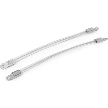 Ucha na tašky s kovovým lankem, barva 2 nikl ploché