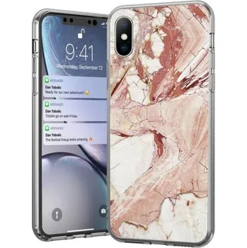 Pouzdro na mobilní telefon Obal pre iPhone 13 Pro Max | Kryt Wozinsky Marble ružový