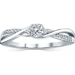 Stříbrný prsten se Swarovski® Zirconia obvod 57 mm