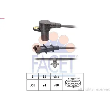 Motor automobilu Generátor impulsů, klikový hřídel FACET 9.0849