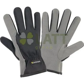 Pracovní oblečení Ochranné rukavice Procera ze syntetické kůže X-GRIS vel.9 / L