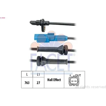 Přislušenství brzdového systému Snímač, počet otáček kol FACET 21.0060