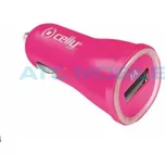 CELLY USB autonabíječka (1A) růžová a zpět 5 Kč s ATC Clubem