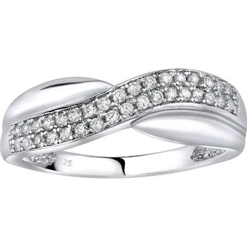 Prsten Stříbrný prsten CHARLOTTE s micro zirkony obvod 46 mm