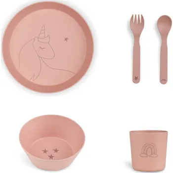 dětská jídelní sada CITRON jídelní set z bio materiálu Jednorožec