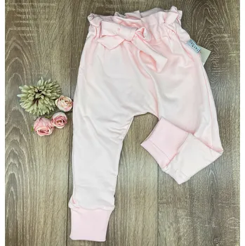 Dívčí kalhoty Taturo Kalhoty zdobené vázanou mašlí růžové 110 růžová