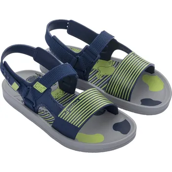 Chlapecké sandály Ipanema Recreio Papete Kids 26883-AD244 Dětské sandály šedo / modré 33-34