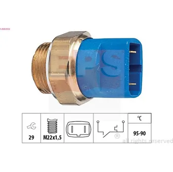 Klimatizace automobilu Teplotní spínač, větrák chladiče EPS 1.850.032