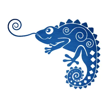 Samolepící dekorace SAMOLEPKA Chameleon 004 levá (65 - škrábaný kov modrý) NA AUTO, NÁLEPKA, FÓLIE, POLEP, TUNING, VLASTNÍ TEXT, TISK, AUTOSAMOLEPKY.cz, POLEPY, OBRÁZEK, LOGO, SAMOLEPKY