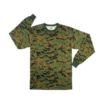 Triko s dlouhým rukávem DIGITAL WOODLAND XXL - Skladem