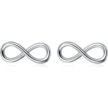 Náušnice Dámské stříbrné náušnice INFINITY Ag 925