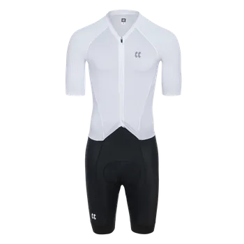 Cyklistické oblečení Kalas Pánská cyklistická kombinéza PASSION Z3 | Kombinéza krátký rukáv BRIOS | white Kalas velikost: 5 (XL)